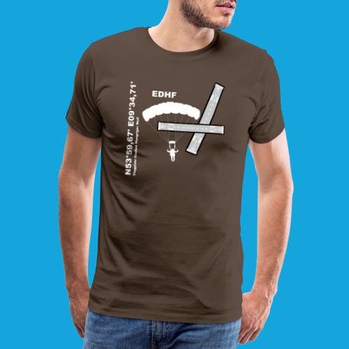 Flugplatz EDHF Design, Koordinaten und Fallschirm - Männer Premium T-Shirt