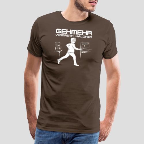 GehMehr verbrenn Kalorien - Männer Premium T-Shirt