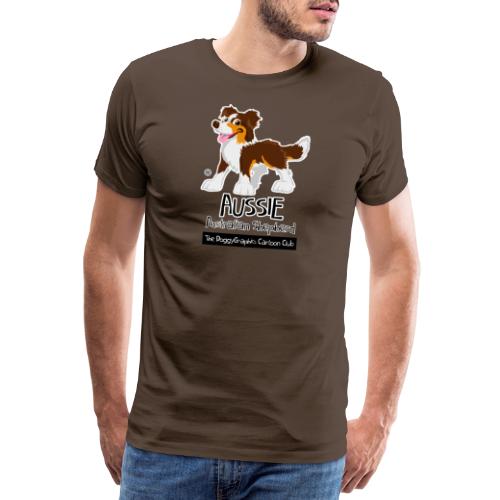 Aussie CartoonClub - Brown Trico - Men's Premium T-Shirt
