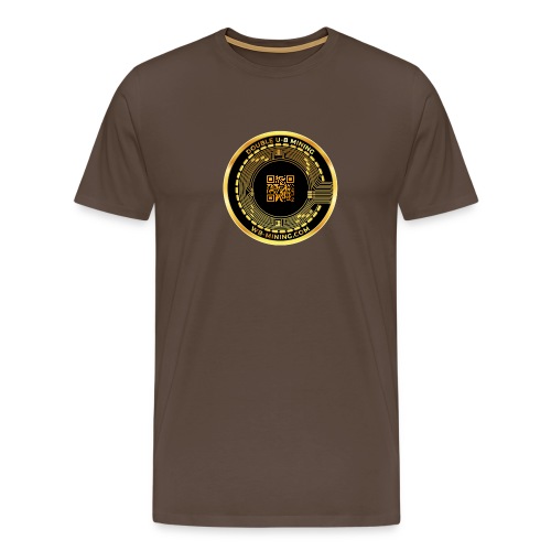 WBM LOGO QR CODE in schwarz GOLDQR - Männer Premium T-Shirt