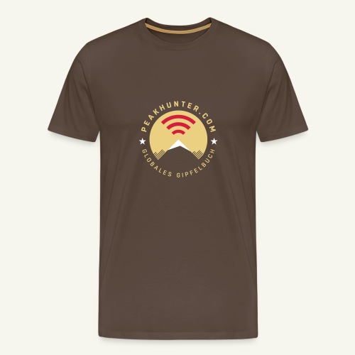 Peakhunter Globales Gipfelbuch - Männer Premium T-Shirt