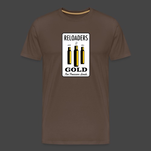 Reloaders Gold Shirt für Wiederlader - Männer Premium T-Shirt