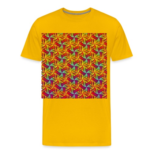 Ornament aus Dreiecken mit dynamischer Füllung - Männer Premium T-Shirt