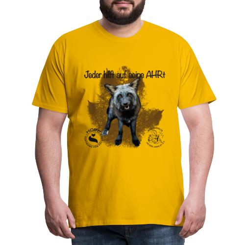 Ahrtal Shirt Shadow Wildtierhilfe - Männer Premium T-Shirt