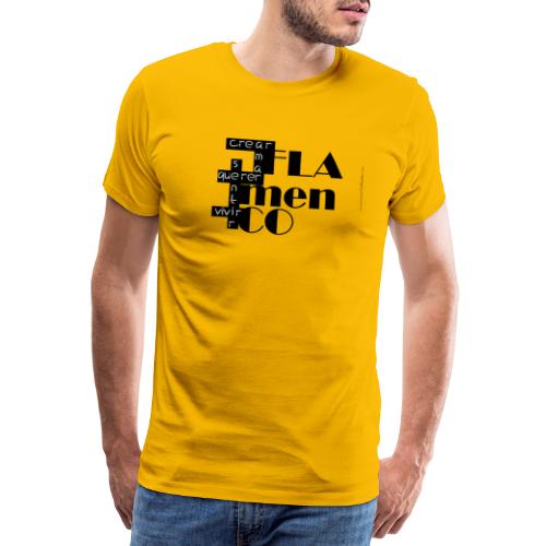 Crucigrama Flamenco - Camiseta premium hombre