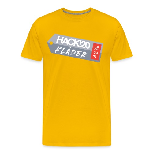 HACK!20 Gray - Premium-T-shirt herr