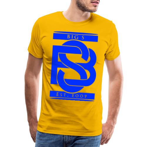 Big S Logo Blue - Männer Premium T-Shirt