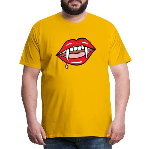 Sexy Vampir Mund - Männer Premium T-Shirt
