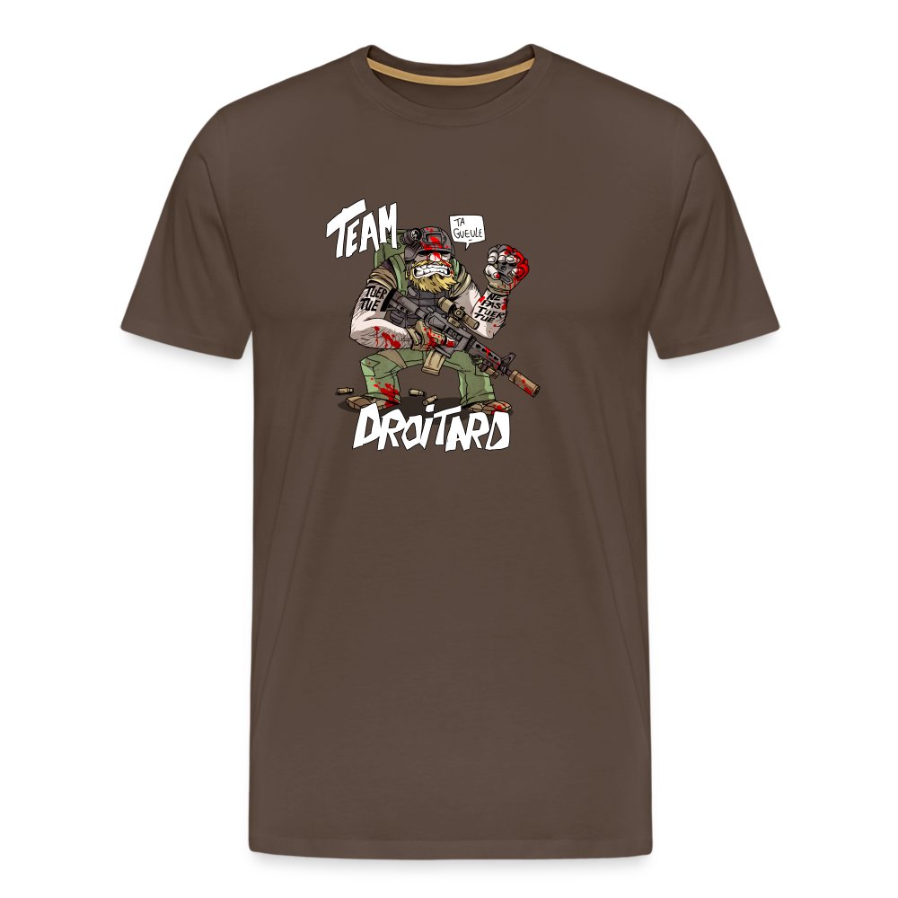 TEAM DROITARD - T-shirt Premium Homme marron bistre