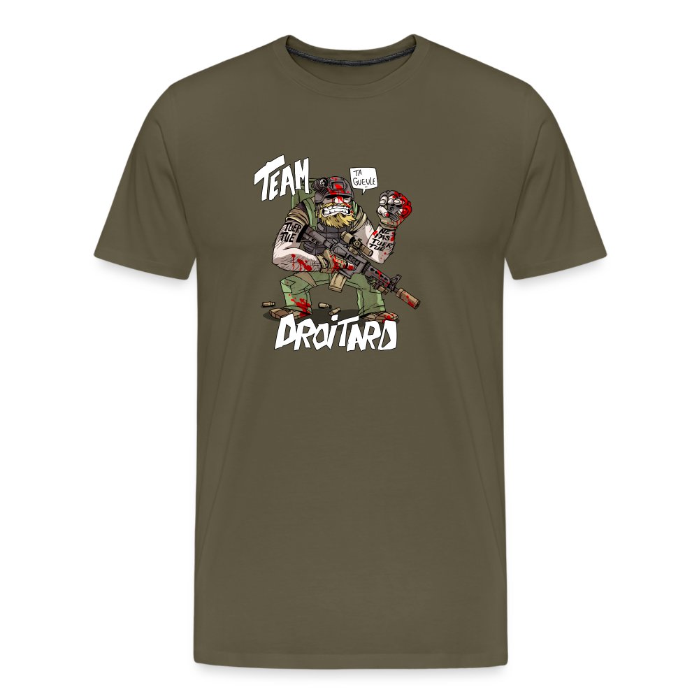 TEAM DROITARD - T-shirt Premium Homme kaki