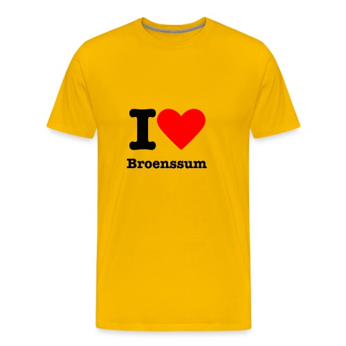 I love Broenssum - Mannen Premium T-shirt