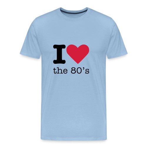 I Love The 80 s - Mannen Premium T-shirt