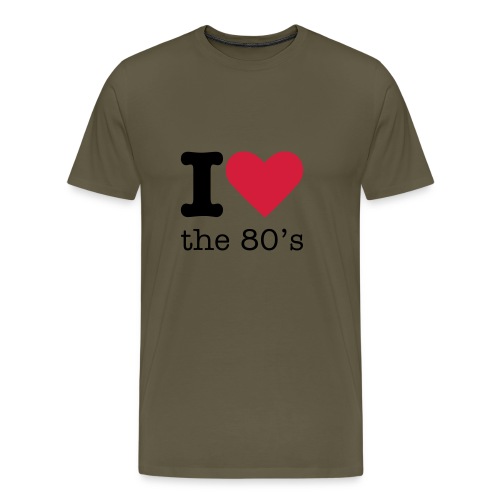 I Love The 80 s - Mannen Premium T-shirt