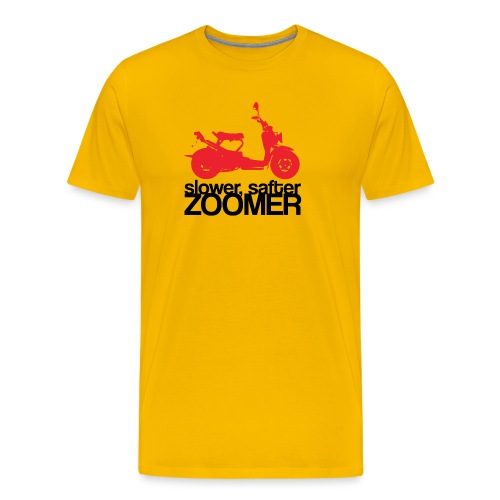 Slower faster zoomer - T-shirt Premium Homme