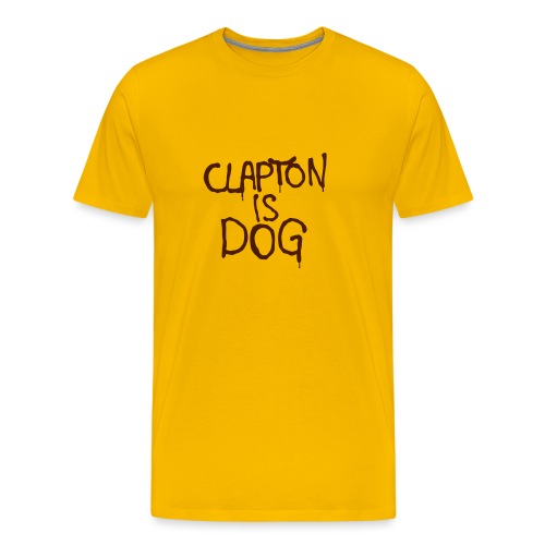 Clapton is dog - Men's Premium T-Shirt