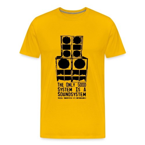 The only Good System is a Soundsystem new white - Männer Premium T-Shirt