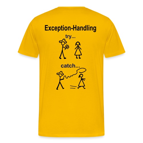 Try-Catch-Java-Code - Männer Premium T-Shirt