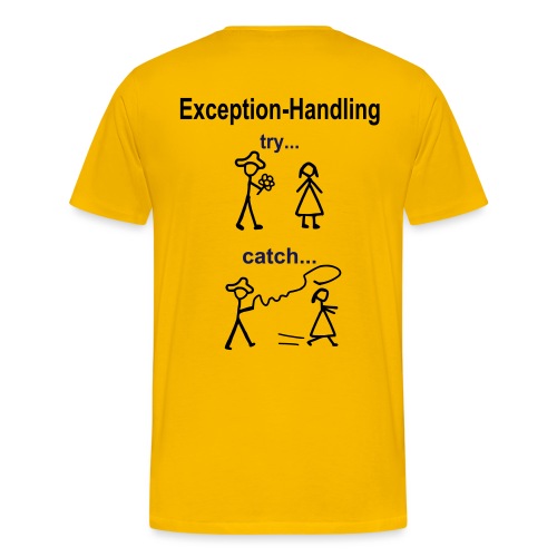 Try-Catch-Java-Code - Männer Premium T-Shirt