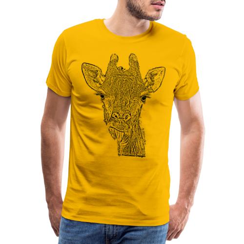 Freche Giraffe - Männer Premium T-Shirt