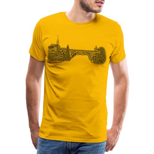 Bern mit Nydeggkirche und Nydeggbrücke - Männer Premium T-Shirt