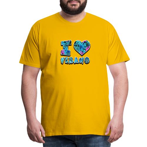 I Love Verano - Camiseta premium hombre