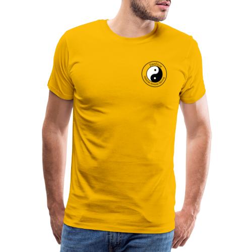 JianFa.se med ryggtryck (mörk på ljus, 2 färger) - Premium-T-shirt herr