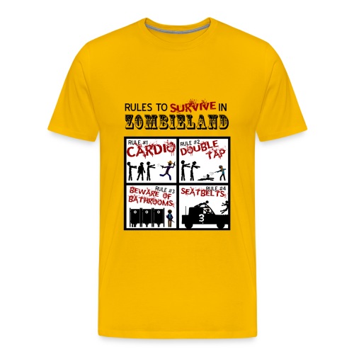 Zombieland rules to survive - Camiseta premium hombre