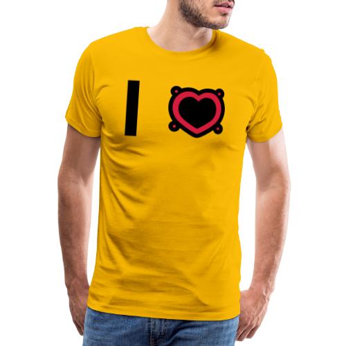 I heart, I love - Lautsprecher, Box, Musik2 2c - Männer Premium T-Shirt