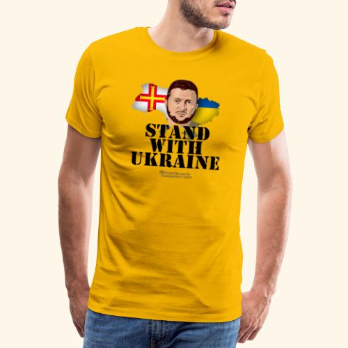 Ukraine Unterstützer Merch Insel Guernsey - Männer Premium T-Shirt
