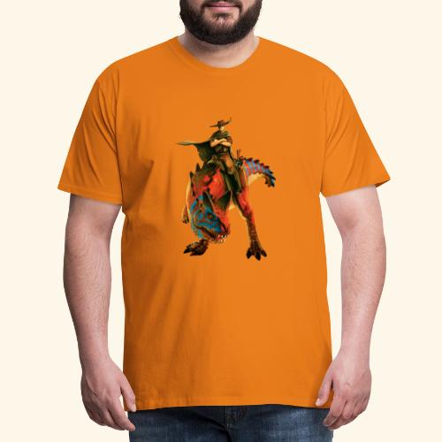 Dino Storm Cowboy - Men's Premium T-Shirt
