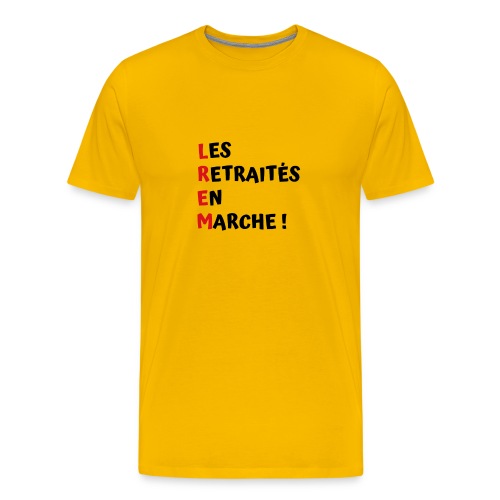 T-shirt Les Retraités En Marche - T-shirt Premium Homme