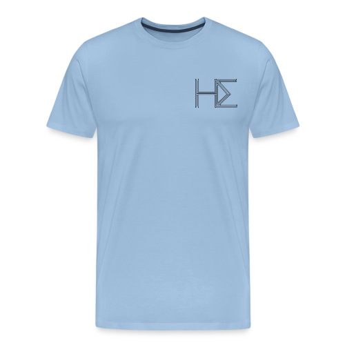 he logo circuit transp bl - Men's Premium T-Shirt