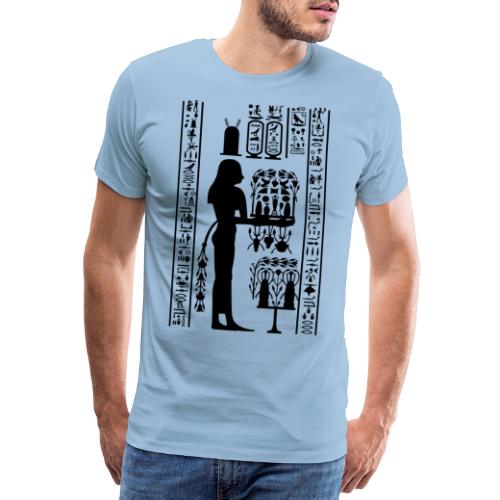 Ägyptische Hierogylphen - Männer Premium T-Shirt