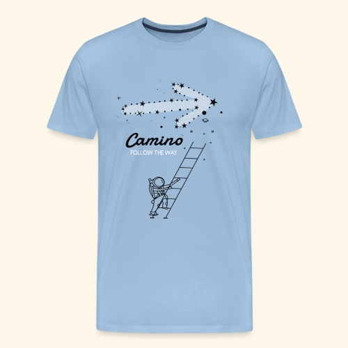 Camino y Astronauta - Camiseta premium hombre