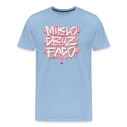 MIKLO CRUZ PACO - VATOS LOCOS - RED/WHITE - Männer Premium T-Shirt