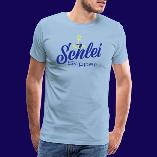 Schlei-Skipper mit Anker - Männer Premium T-Shirt