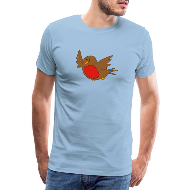 Christmas Robin - Men's Premium T-Shirt