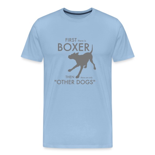 Bella Boxer Dog - Premium-T-shirt herr