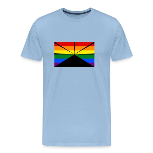 Gay flag run png - T-shirt Premium Homme