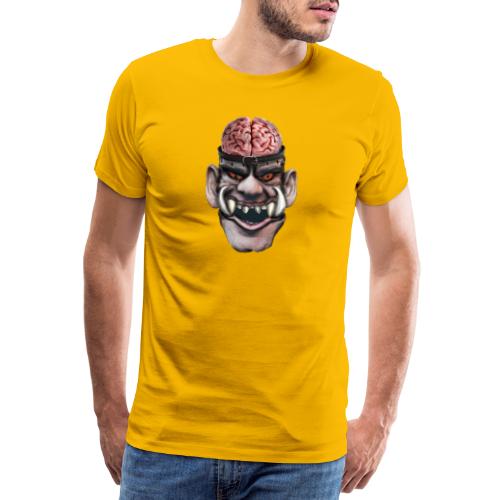 Big brain monster - Premium-T-shirt herr