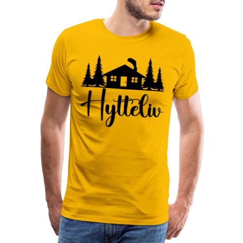 Hytteliv - Premium T-skjorte for menn
