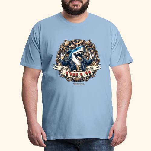 Amrum rockt cooler Hai - Männer Premium T-Shirt