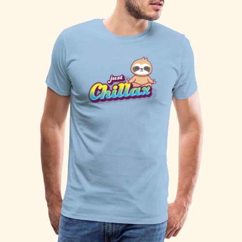 Just Chillax Sloth - Männer Premium T-Shirt