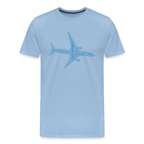 Reiseblogger Flugzeug - Männer Premium T-Shirt