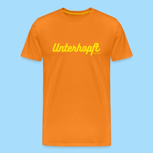 Unterhopft gelb - Männer Premium T-Shirt