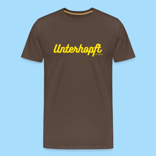 Unterhopft gelb - Männer Premium T-Shirt