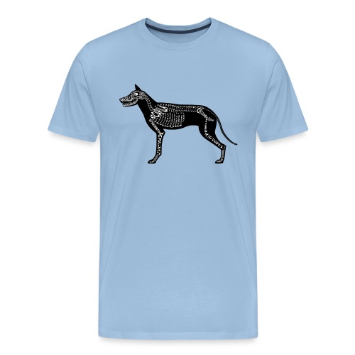 Dog skelett - Premium-T-shirt herr