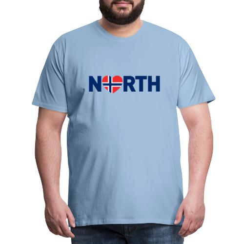 Nord-Norge på engelsk - plagget.no - Premium T-skjorte for menn