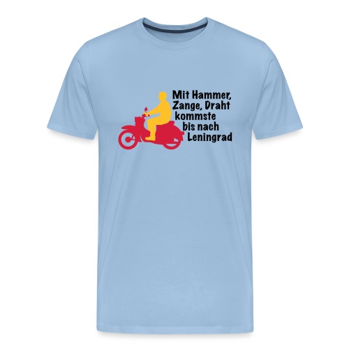 Schwalbe Spruch mit Mann - Männer Premium T-Shirt