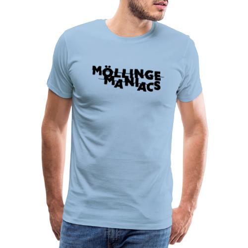 Möllinge Maniacs svart logga - Premium-T-shirt herr